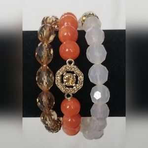 Vintage 3 Strand Bangle Bracelet